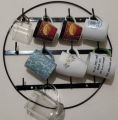 Metal Coffee Cup Rack Wall Mounted Coffee Mug Hanger Wall Mug Rack in Kitchen or Coffee Bar for Mug Display or Storage, Wall Coffee Mug Holder -Space Saver. 