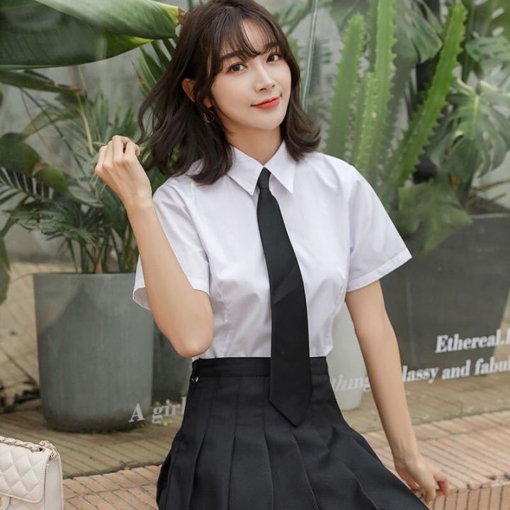 %E3%80%90Three-Piece%20Suit%E3%80%91Two-Piece%20Preppy%20Style%20Pleated%20Skirt%20Suit%20Female%20Summer%20Loose%20Shirt%20Female%20Student%20Korean%20Style%20Uniform%20-%20Image%202