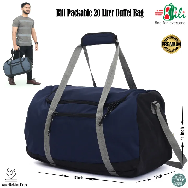 Bili JetPackly 20L Waterproof Foldable Duffel Bag – Lightweight Gym & Travel Tote