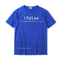 Funny False Programming Coding T-Shirt For Programmers Tshirts T Shirt Family Cotton Printed On Simple Style Men.