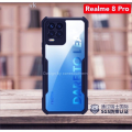 For Realme 8 / Realme 8 Pro Mobile Cover Edge-Reinforced Shockproof Cushion Back Clear Hybrid Transparent Hard Cover Casing. 