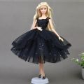 【The road to happiness Store】Dresses Elegant Black Little Dress Evening Clothes for Barbie Dolls For 1/6 BJD Doll Gift Doll Accessories. 