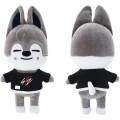 【Yurui】Cartoon Stray Kids Skzoo 21CM Peluche Stuffed Doll Wolf Chan Leebit Dwaekki Jineret Figure Fans Gift.