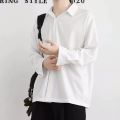 Long Sleeve Shirts Men Fashion Solid Plus Size 3XL Social Formal Business Cozy Handsome Korean Leisure Basic Simple Sheer Camisa. 