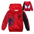 Boys Clothes Cartoon Spiderman Toddler Boy Jacket Hoodie Boys Fall Clothes Sweater Coat for Kids Casual Hooded Sweatshirt. 