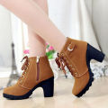 {MYE MART} Korean fashion boots Shoe for women ladies ankle Pointed Toe Short Boots Casual box Heels Shoes. 