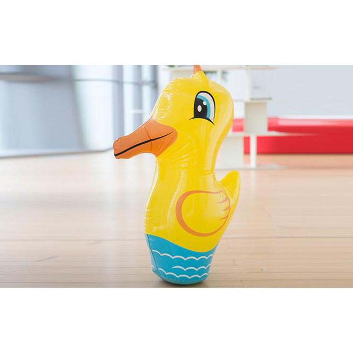 Bestway Children's Inflatable Rhubarb Duck Tumbler Inflatable Sandbag 12653 Rhubarb Duck | Kids Punching Bag