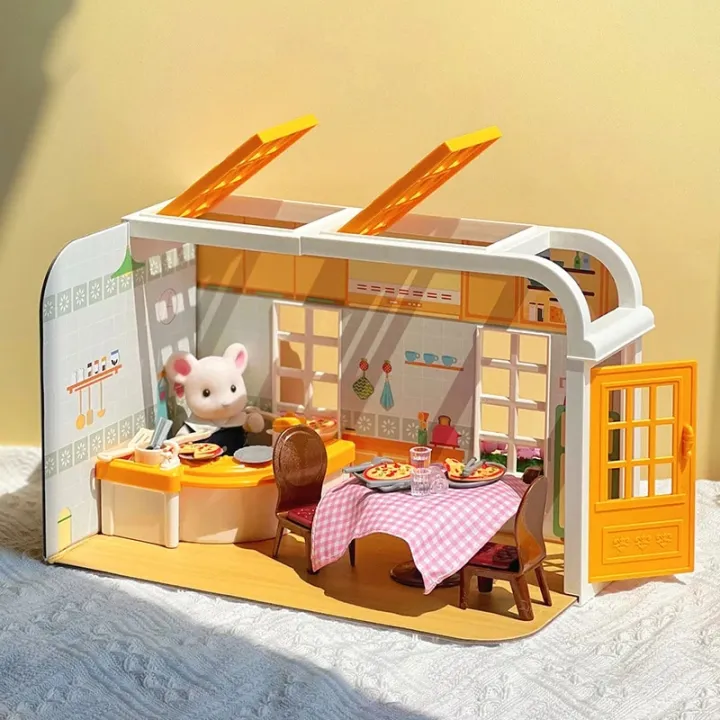Koala%20Kitchen%20DIY%20Scene%20Miniature%20Furniture%201/12%20Sunshine%20Villa%20Model%20Bunny%20Cooking%20Toys%20House%20For%20Dollhouse%20Girl%20Birthday%20Gift%20-%20Image%202