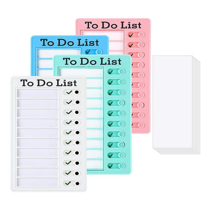 4Pcs to Do List Board Dry Erase Memo List Board Chore Chart RV List ...