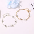 Modyle Bohemia 2pcs/set Anklets for Women Foot Accessories 2024 Summer Beach Barefoot Sandals Bracelet ankle on the leg Female. 
