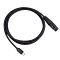 USB C to XLR Female Cable, USB C Microphone Cable Type C Male to XLR Female Mic Link Studio Audio Cord (2M/6.6FT). 