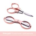 Mini Stainless Steel Folding Scissors Keychain Fishing Scissors DIY Portable Outdoor Travel Camping Pocket Cutter Tool. 