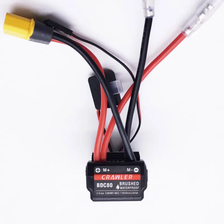 Surpass%20Hobby%20BDC80%2080A%20Brushed%20ESC%20540%20550%20Motor%20Electronic%20Speed%20Controller%201:10%20Model%20Car%20Crawler%20TRX4%201080%207.4v%20High%20Volts%20-%20Image%205