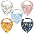 Women Bandana Elastic Soft Boho Hair Band Printed Hair Scarf Gifts Blue. 