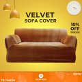 2 Seat Velvet Sofa Cover.. 