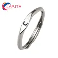Letter Ring Bright Luster Alphabet A-Z Letters Initial Name Finger Ring Jewelry. 