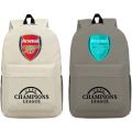 Schoolbag Student UEFA Champions League Star Stadium Surrounding Backpack Football Luminous Massey c Luo Backpack for Boys and Girls. 