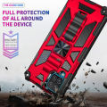 【Pioneer Gong】Armor Phone Case For Samsung Galaxy A52 A72 A32 5G A12 A02S A02 M02 A42 With Metal magnetic Rugged Bracket Protector Back Cover. 
