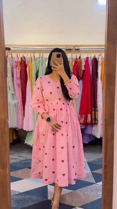 Print%20Gown%20New%20Exclusive%20Designed%201piece%20long%20kurti%20For%20Stylish%20Women%20-%20Image%203