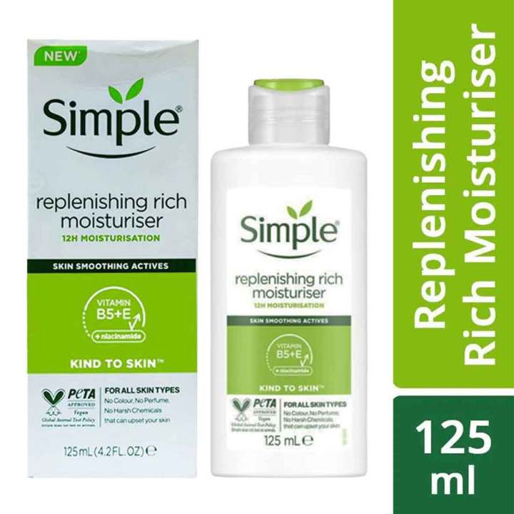 Simple Replenishing Rich Moisturiser - 125ML