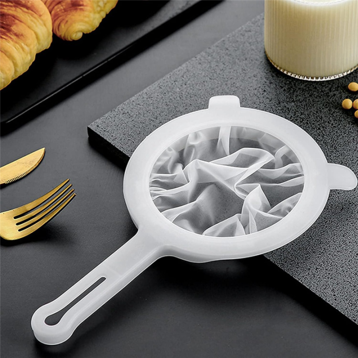 2%20Pcs%20Plastic%20Nylon%20Food%20Strainer%20Yogurt%20Mesh%20Strainer%20with%20Handle%20for%20Kitchen%20Juicing%20100/400%20Mesh%20-%20Image%203