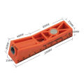 GC Oblique Hole Locator Woodworking Drill Guide 9.3mm Adjustable Range Hole Locator Fixture With Clear Scale, Oblique Pocket Jig Positioning Accessories.