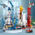 DIY Spacecraft Building Block Toys Aerospace Lanch Center Model Puzzle Set Brick Toys for Children Boys Christmas Gift Luhuai CVC. 