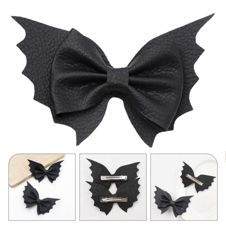 Horror Halloween hair accessories Stylish Hair accessory Decorative Gothic hair clip 2X (indicating quantity) Bat wing Bat wing hair decoration for Halloween costume Party Cosplay Dress up Fashion accessory
