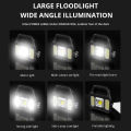 Pocket Work Light High Power COB LED Mini Keychain Light USB Rechargeable LED Flashlight IPX4 Waterproof for Outdoor Accessories.