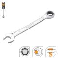 TOLSEN 19mm Ratchet Gear Spanner Fixed Head Combination Wrench Cr-V Model: 15215. 