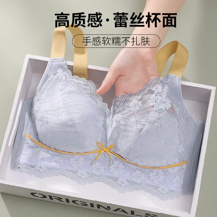 Large%20Boob%20Size%20Concealing%20Bra%20Lace%20Full%20Cup%20Large%20Size%20Underwear%20Women's%20No%20Wire%20Accessory%20Breast%20Push%20up%20Adjusting%20Bra%20-%20Image%202