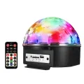 FORIDE Disco Ball Light LED Bluetooth Speaker Voice Control with Remote Control 9 Colors Suitable for Prom Lights US Plug. 