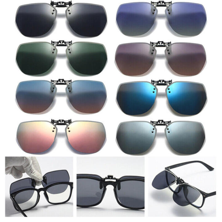 Good-Love Store】Clip On Sunglasses Flip Photochromic Sunglasses