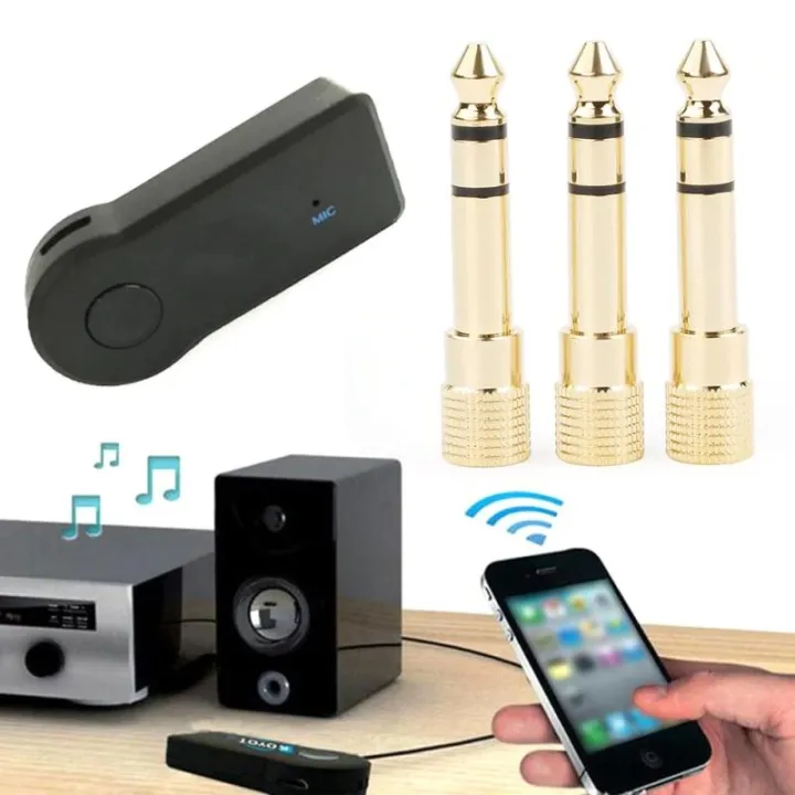 2pcs%206.5mm%20Nickel%20Plating%20Stereo%20Male%20Plug%20to%203.5mm%20Female%20Socket%203%20Pole%20Audio%20Adapter%20Connector%20For%20Speaker%20Microphone%20-%20Image%204