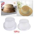 10Pcs Top Hat Rack Inner Support Wide Brim Hat stands for Store Home. 