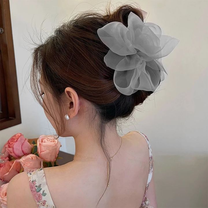 New%20Sweet%20Mesh%20Tulle%20Bow%20Hair%20Clips%20Solid%20Color%20Bowknot%20Hair%20Clips%20For%20Women%20Girls%20Barrettes%20Claw%20Clip%20Kids%20Hair%20Accessories%20-%20Image%207