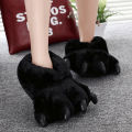 Men's indoor Leopard slippers funny winter furry Floor shoes for boys Fluffy slippers unisex house slippers man Women footwear. 