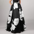 Celmia Stylish Big Flower Printed Women Skirts Elegant High Waist A-line Long Maxi Skirt 2021 Casual Loose Party Holiday Skirt. 