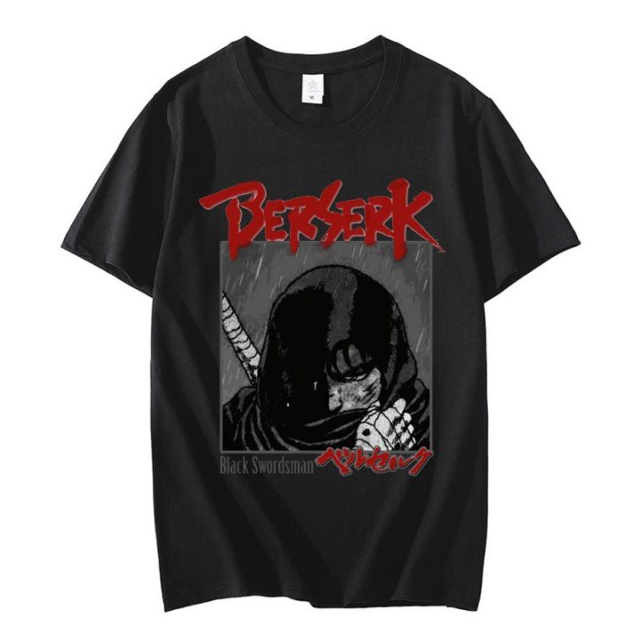 Berserk剑风传奇格斯Guts印花套头T恤薄跨男女短袖Tshirt外贸跨境