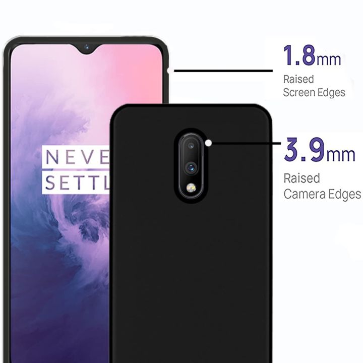 OnePlus%207%20Silicone%20Matte%20Flexible%20Soft%20Phone%20Case%20-%20Black%20-%20Phone%20Back%20Cover%20-%20Image%204