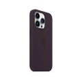 For Apple iPhone 14 Pro Max Silicone Case with MagSafe - Elderberry, Silky, Soft-touch finish. 