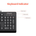 uFound U-70 Wired Business Office Keyboard 106-key USB Powered Keyboard Low Decibel Keys for Home/Office Black. 