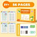 Montessori Math Learning Children Toys Drawing Tablet Pen Control Hand Training Shape Math Match Games Set Educational Toy Books.