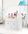 Cosmetic Organizer Dust-proof Dressing Makeup Box.