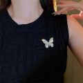 Exquisite Butterfly Rhinestone Butterfly Brooches Pins For Women Elegant Corsage Weddings Banquet Lapel Pins Clothing Jewelry. 