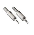 3.5mm Aux Connector Headphone Jack , 3 POLE , Metal Audio jack For Computer Speaker, Mobile, Laptop, PC, Bluetooth speaker, Amplifier Pack of 2pcs. 