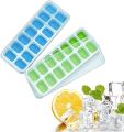 Sunerly Ice Cube Tray, Easy-Release Silicone and Flexible 14-Ice Trays with Spill-Resistant Removable. 