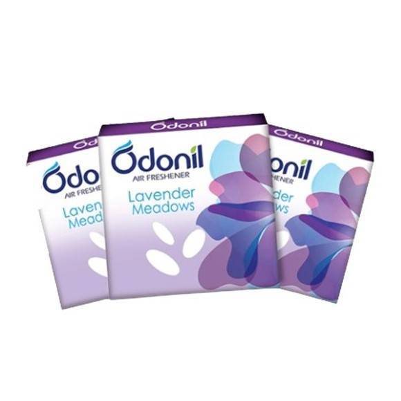 Odonil Natural Air Freshener Lavender Meadows 75g Blocks - Pack of 3