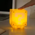 10cm Game Anime Figure LED Lamp Question Mark Brick Night Light Game Statue Decorative USB Charging Desk Lamp Toys Gifts. 