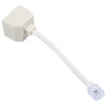 Telephone RJ11 Male Line to Double RJ11 Female Jack Filter Splitter Adapter. 